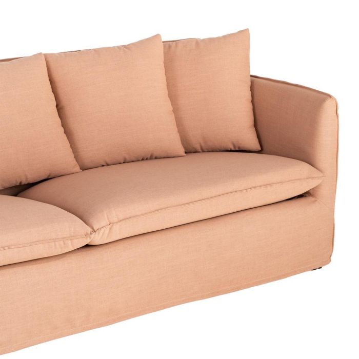 Sofá Salmón Tejido Salón 215 X 92 X 78 cm