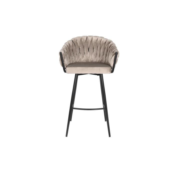 DKD Home Decor Taburete Moderno Beige Negro 58 x 101 x 53 cm 4