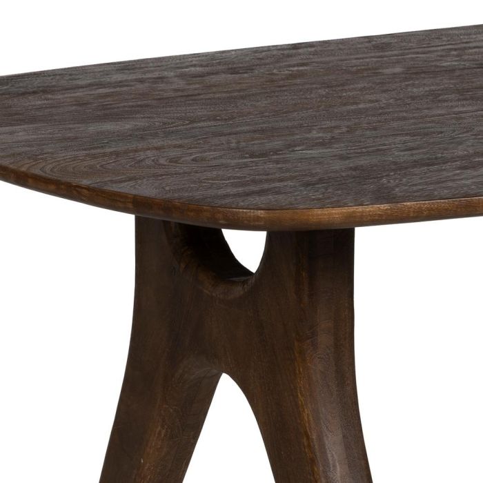 Mesa Comedor Marrón Madera de Mango 200 X 100 X 76 cm