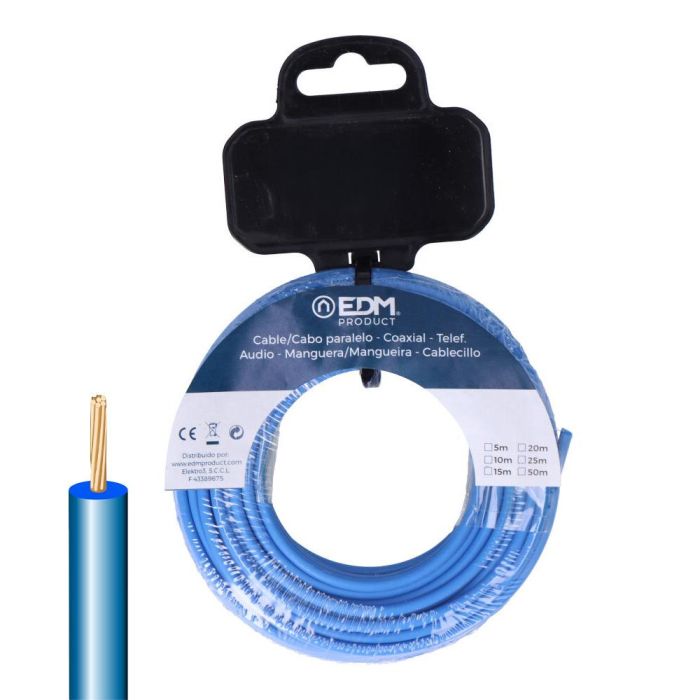 Edm Carrete cablecillo H07Z1-K 6,00 mm² azul, 20 m