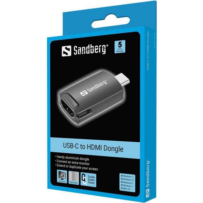 Sandberg USB-C to HDMI Dongle 1 Sandberg USB-C to HDMI Dongle 1
