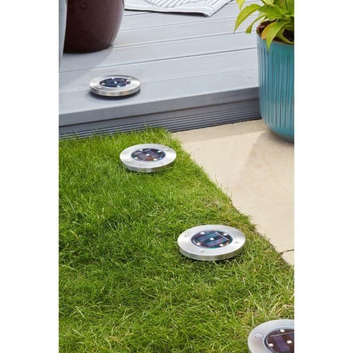 Foco Solar Smart Garden Suelo Negro Aluminio (4 Unidades) 2