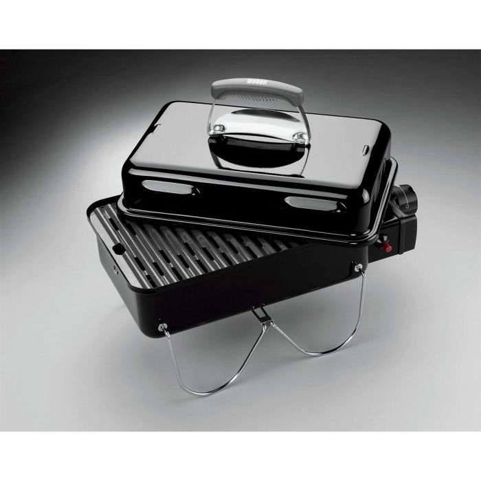 Weber Barbacoa de Gas Go-Anywhere de Acero Esmaltado Negro para 4 personas con encendido piezoeléctrico y quemador de acero inoxidable 7 Weber Barbacoa de Gas Go-Anywhere de Acero Esmaltado Negro para 4 personas con encendido piezoeléctrico y quemador de acero inoxidable 7
