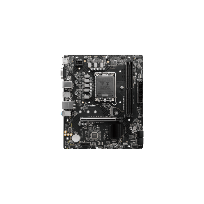 Msi Pro H610M-E Motherboard Intel H610 Lga 1700 Micro Atx 911-7D48-057 1