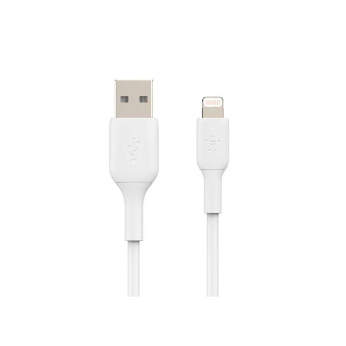 Belkin CAA001BT3MWH Cable Lightning a USB A 3 m Blanco 2