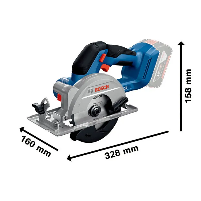 Bosch Professional Sierra Circular Inalámbrica GKS 18V-51 140mm 18V con Hoja de Sierra Incluida Bosch Professional Sierra Circular Inalámbrica GKS 18V-51 140mm 18V con Hoja de Sierra Incluida