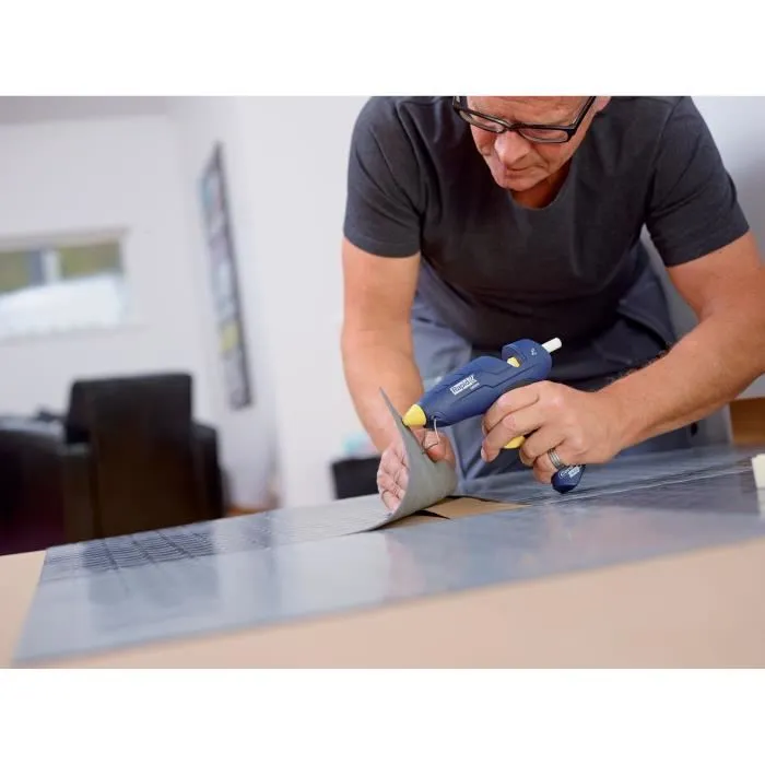 Rapid Pistola de Cola CG270 Inalámbrica con Caja Extraíble y 10 Barras de Pegamento 5