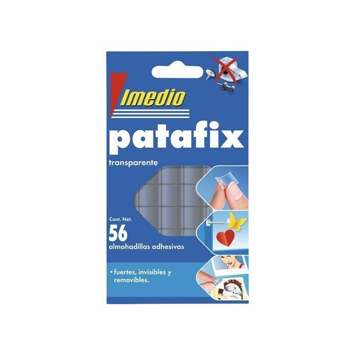Imedio Almohadillas Adhesivas Patafix Doble Cara Transparente 56 Pastillas Imedio Almohadillas Adhesivas Patafix Doble Cara Transparente 56 Pastillas