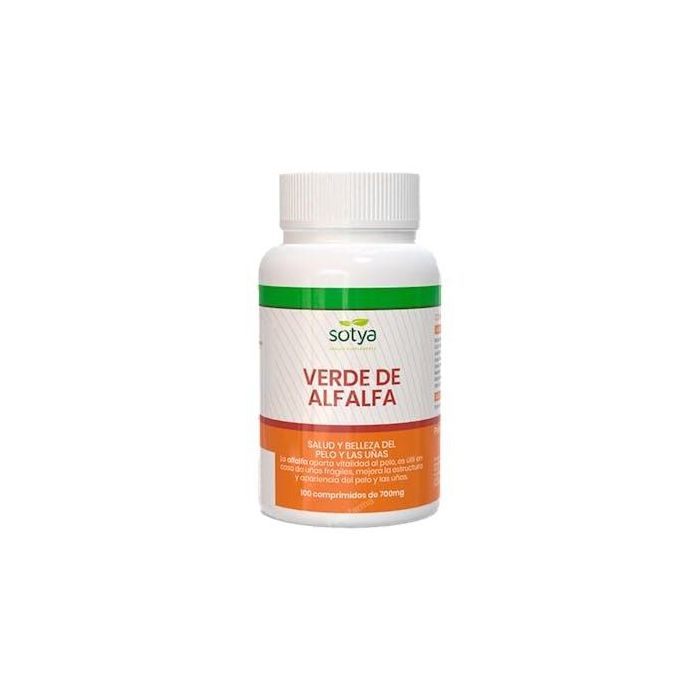 SOTYA Alfalfa 100 Comprimidos - Suplemento con Fructooligosacáridos para Dieta Equilibrada