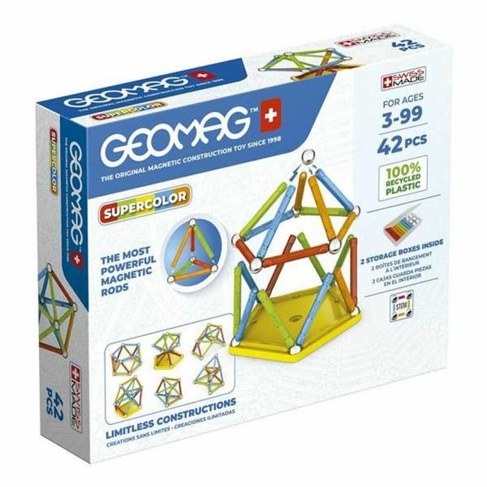 Geomag GEO0871772003830 Super Color Reciclado 42 piezas multicolor 16 Geomag GEO0871772003830 Super Color Reciclado 42 piezas multicolor 16