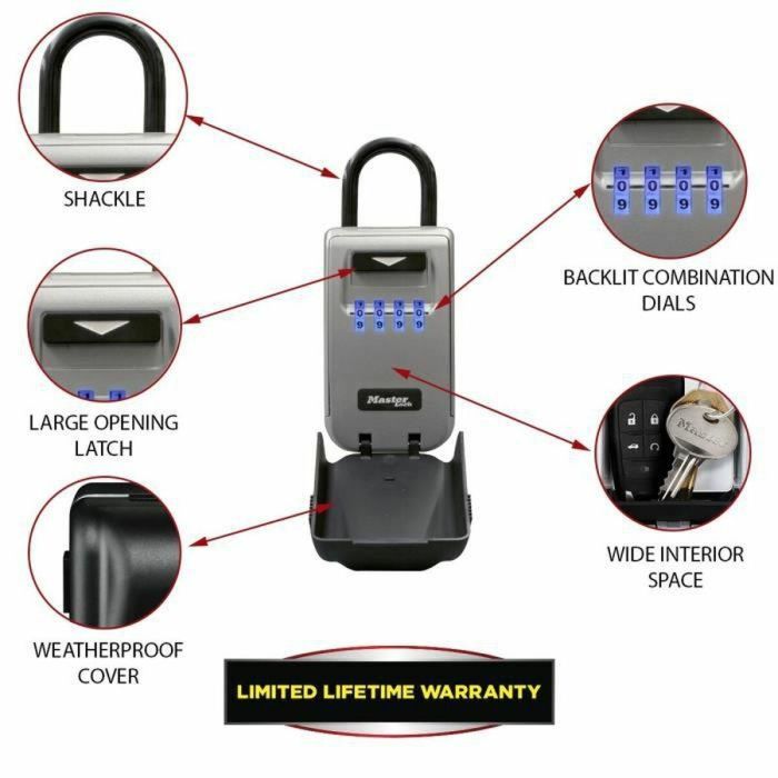 Caja fuerte Master Lock 5424EURD Llaves Gris Metal 17,5 x 7,2 x 5,2 cm 3 Caja fuerte Master Lock 5424EURD Llaves Gris Metal 17,5 x 7,2 x 5,2 cm 3