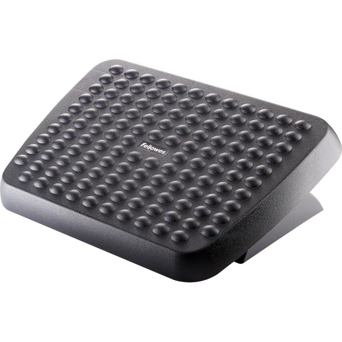 Fellowes Reposapiés Ajustable Ergonómico con Efecto Balanceo y Masaje, Negro, Referencia 48121-70