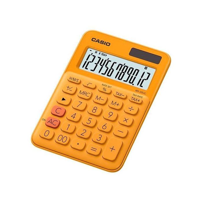 Casio Calculadora De Oficina Sobremesa Naranja 12 Dígitos Ms-20Uc Casio Calculadora De Oficina Sobremesa Naranja 12 Dígitos Ms-20Uc