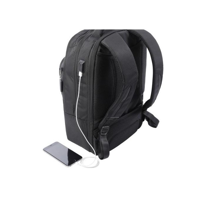 Totto Mochila Ejecutiva Commuter para Portátil 15" con RFID y USB, Negra, MA04EXT002-2220G-N01 6