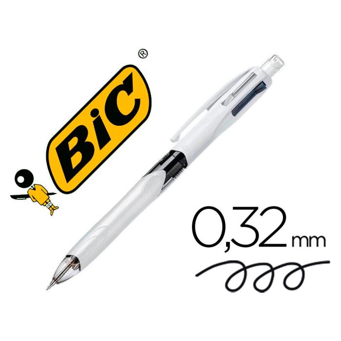 Bic Bolígrafo Multifunción De 3 Colores Y Portaminas 0.7 Con Goma Caja -12U-