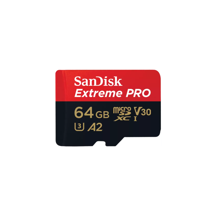 SanDisk Extreme PRO 64 GB MicroSDXC UHS-I Clase 10 SanDisk Extreme PRO 64 GB MicroSDXC UHS-I Clase 10