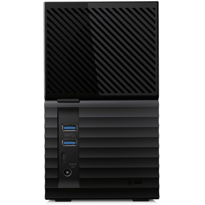 Western Digital My Book Duo 28 TB USB 3.0 Almacenamiento externo con RAID-0/RAID-1 y hub USB, negro 160x100x180 mm 4