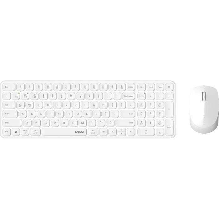 Rapoo 9310M Conjunto Teclado y Ratón Inalámbrico Multimodo Ultrafino - Blanco
