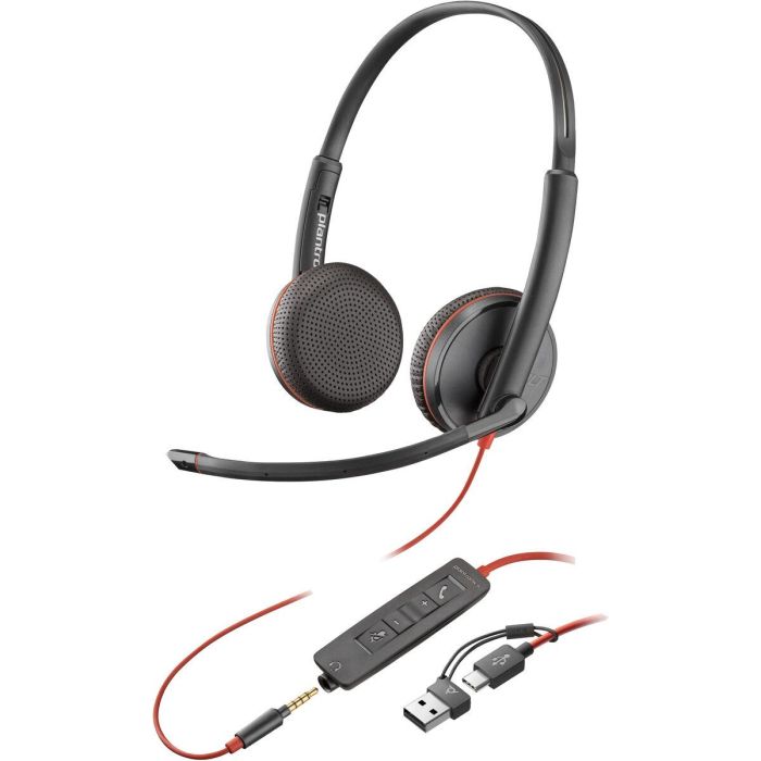 Auriculares Poly 8X229AA Negro Auriculares Poly 8X229AA Negro