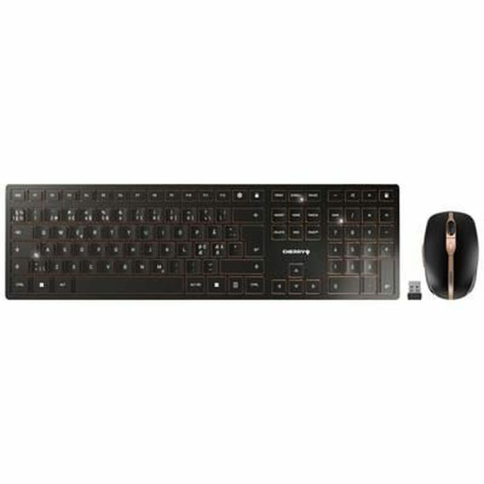 Teclado y Ratón Cherry JD-9100PN-2 Negro Qwerty Español Teclado y Ratón Cherry JD-9100PN-2 Negro Qwerty Español