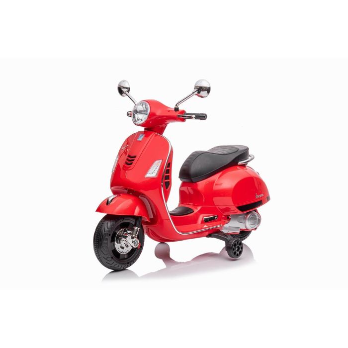 TACHAN Vespa GTS 12V Roja Moto Eléctrica con Licencia, Faros LED, USB y MP3 para Niños +3 Años 1 TACHAN Vespa GTS 12V Roja Moto Eléctrica con Licencia, Faros LED, USB y MP3 para Niños +3 Años 1
