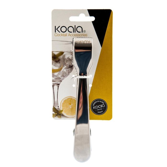 Koala Pinza de Hielo Nature - Acero Inoxidable Mate 17 cm, Higiénica, Duradera y Fácil Limpieza 2 Koala Pinza de Hielo Nature - Acero Inoxidable Mate 17 cm, Higiénica, Duradera y Fácil Limpieza 2