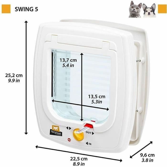Ferplast FER8010690210759 Gatera Columpio 5 para Gatos, Gris, 22,5 x 16,2 x 25,2 cm 6