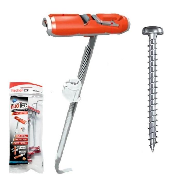 Fischer Duotec 10 Taco de Fijación con Tornillo - Bolsa de 6 Unidades