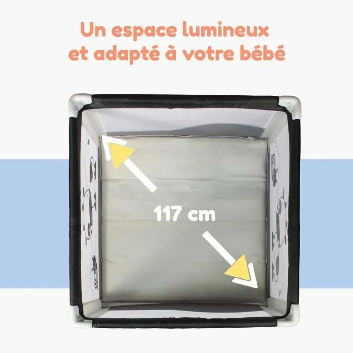 Bambisol Parque Infantil Plegable 90 x 90 cm Zona de Juegos con Bolsa de Transporte 1