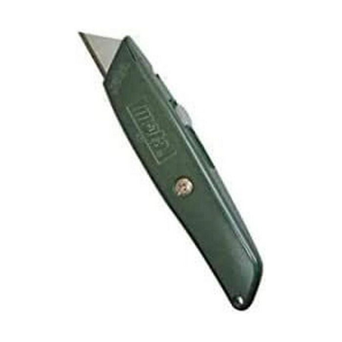 Mota Herramientas Cúter Metálico Retráctil Hoja Trapezoidal C100, Traba Manual, 155mm - 6"