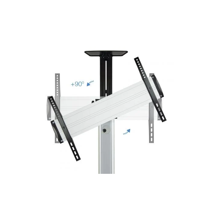 TOOQ Soporte suelo ruedas tv horizontal/vertical 37-70 3