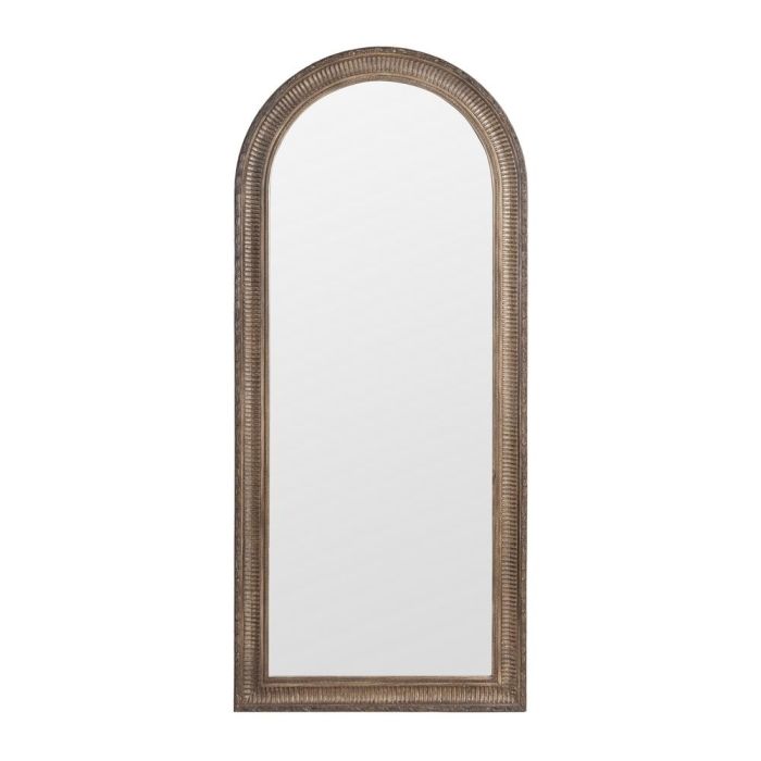 Espejo Marrón Madera Paulonia Decoración 76 X 3,50 X 176 cm