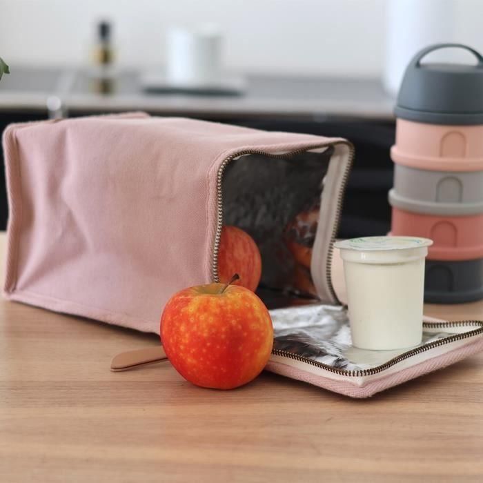 BEABA, Bolsa de comida para bebés, isotérmica, rosa empolvado 5 BEABA, Bolsa de comida para bebés, isotérmica, rosa empolvado 5