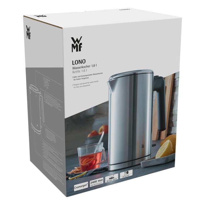 WMF 0413130011 Hervidor de Agua, 1.6L, 2400W, Acero Inoxidable, Indicador de Nivel de Agua, Protección Contra Sobrecalentamiento, Sin Cables 7 WMF 0413130011 Hervidor de Agua, 1.6L, 2400W, Acero Inoxidable, Indicador de Nivel de Agua, Protección Contra Sobrecalentamiento, Sin Cables 7