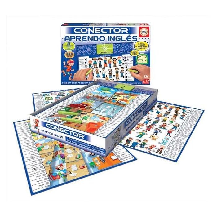 Juego conector aprendo inglés con 8 láminas de 352 preguntas mas puzzle de regalo 2x48 3 Juego conector aprendo inglés con 8 láminas de 352 preguntas mas puzzle de regalo 2x48 3