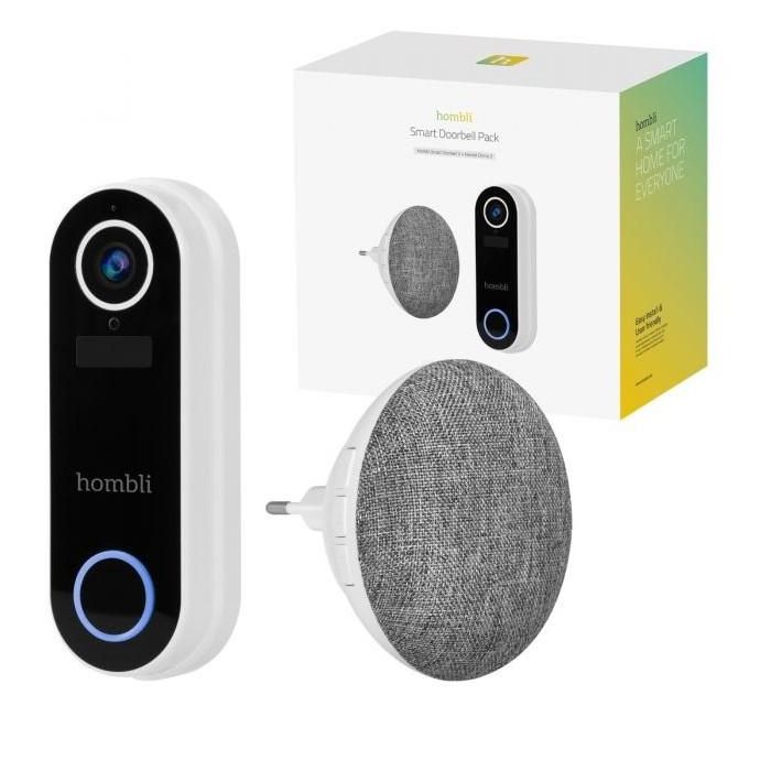 Hombli smarte Türklingel 2 (weiß) + Gong 1 Hombli smarte Türklingel 2 (weiß) + Gong 1