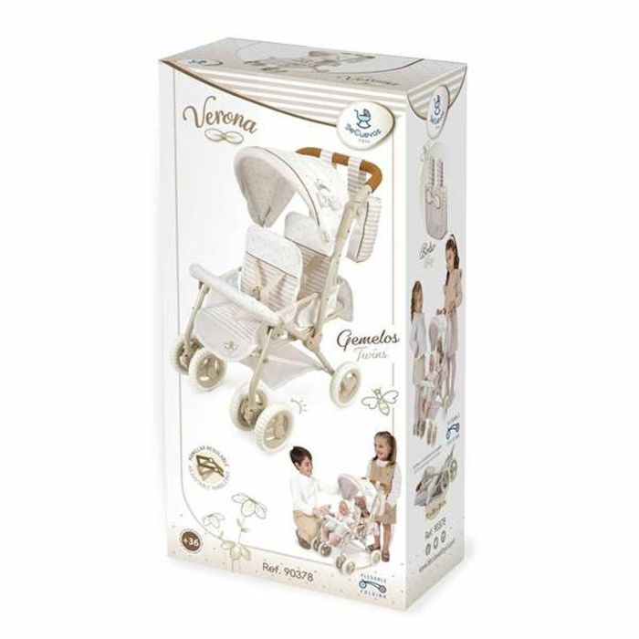 Silla gemelar plegable verona para muñecas de hasta 52 cm.40x70x72 cm 1 Silla gemelar plegable verona para muñecas de hasta 52 cm.40x70x72 cm 1