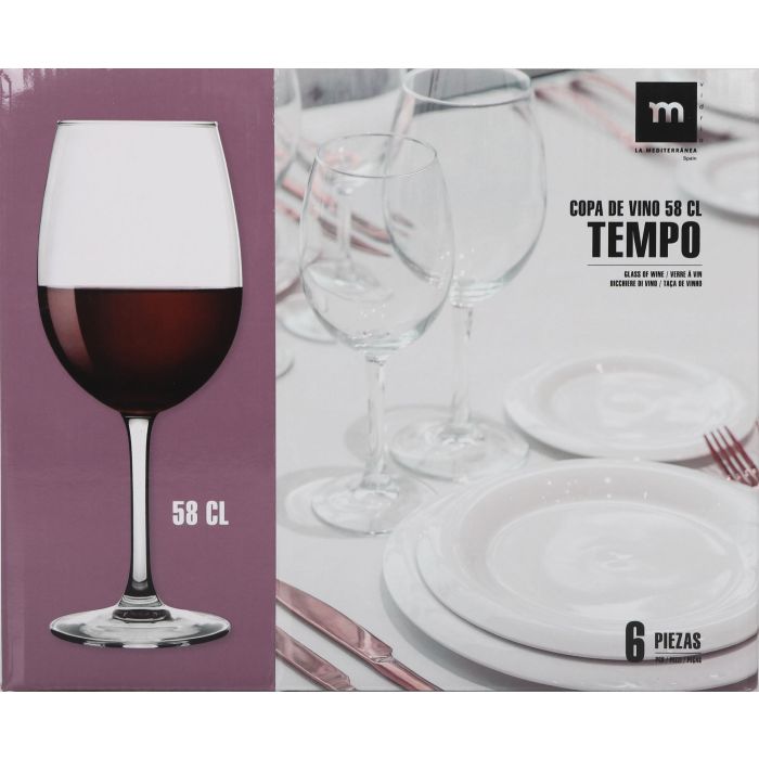 Copa de Vino Tempo 58 cl - Inde (24 Unidades) 1 Copa de Vino Tempo 58 cl - Inde (24 Unidades) 1