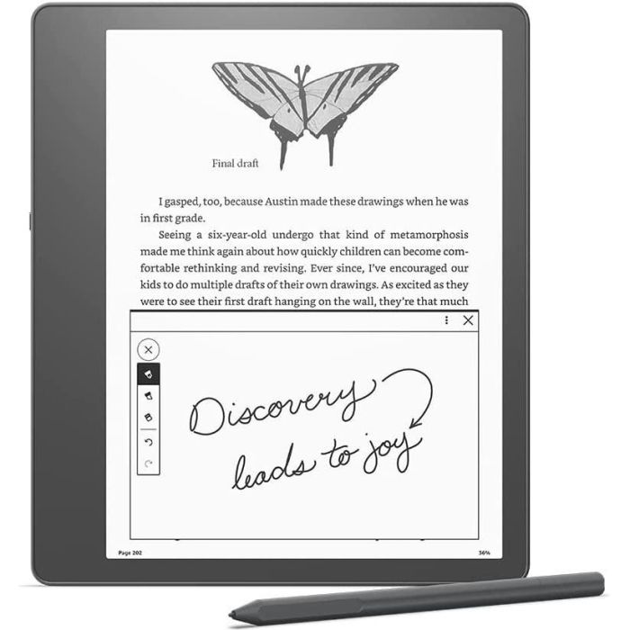 Amazon Kindle Scribe 10.2" E-Paper con Lápiz Premium 16GB. Lector de eBooks con Pantalla Táctil retroiluminada y USB-C