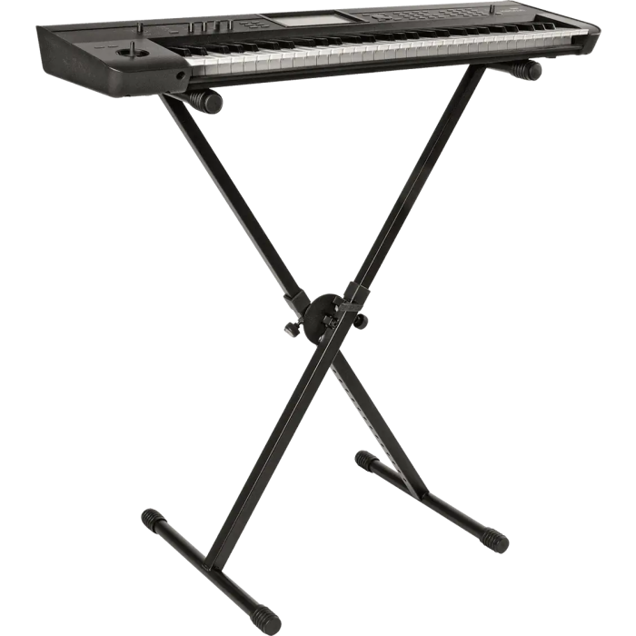 QUIKLOK Soporte Universal Ms237 Formato "X" para Amplificador, Monitores, Teclado (Extensible y Ajustable) 1
