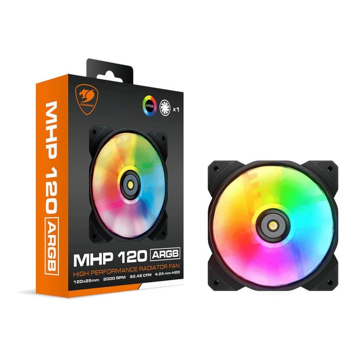 Cougar Ventilador de Caja MHP 120 ARGB 120mm Negro Blanco