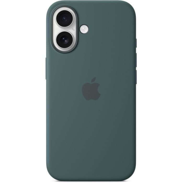 Apple iPhone 16 - Funda de Silicona con MagSafe, Verde Lago 3
