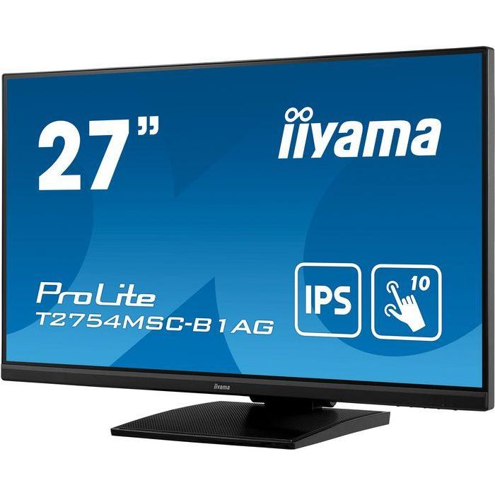 Iiyama T2754MSC-B1AG Monitor Táctil 27" Full HD IPS, 10 Puntos, Anti-glare, Negro, Altavoces 3