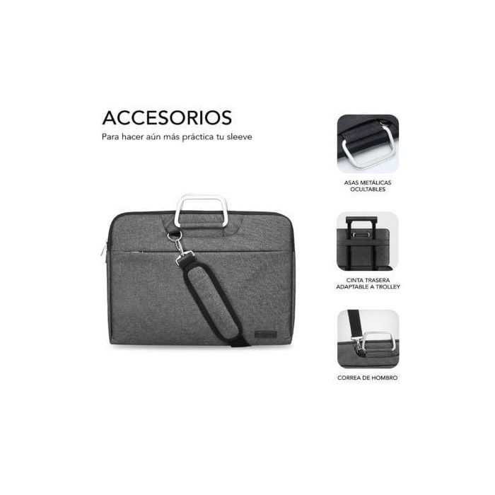 SUBBLIM Maletin Business Laptop Sleeve 13,3-14" Grey 3