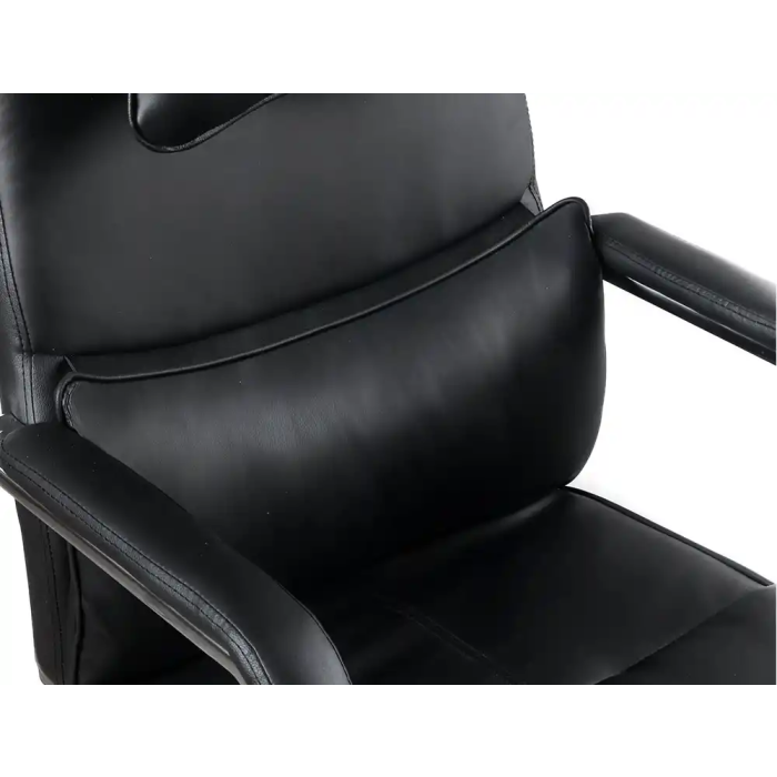 Q-connect Silla de Dirección Ravenna Simil Piel Base Metálica Altura Máx 1300 mm Anchura 670 mm Profundidad 730 mm Ruedas Premium Negro 6