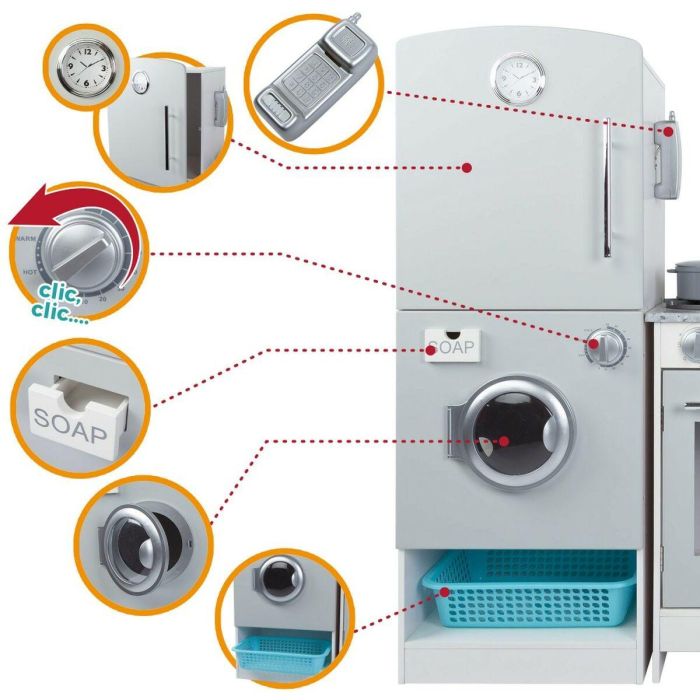 Cocina de Juguete Play & Learn Modern 95 x 95 x 30 cm 4 Cocina de Juguete Play & Learn Modern 95 x 95 x 30 cm 4
