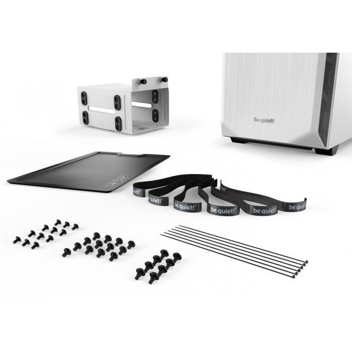 Be Quiet Pure Base 500 Window Blanco - Caja de PC con panel superior intercambiable, ventiladores Pure Wings 2, tapetes aislantes y soporte para refrigeración líquida. 8 Be Quiet Pure Base 500 Window Blanco - Caja de PC con panel superior intercambiable, ventiladores Pure Wings 2, tapetes aislantes y soporte para refrigeración líquida. 8