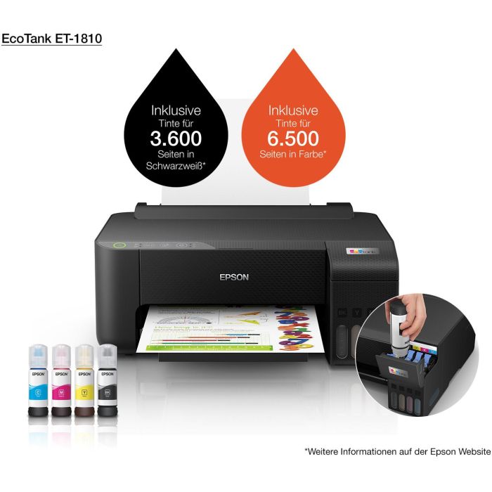 Epson Impresora EcoTank ET-1810 Color Wi-Fi - Impresión de Alta Calidad para Hogar y Oficina 9 Epson Impresora EcoTank ET-1810 Color Wi-Fi - Impresión de Alta Calidad para Hogar y Oficina 9