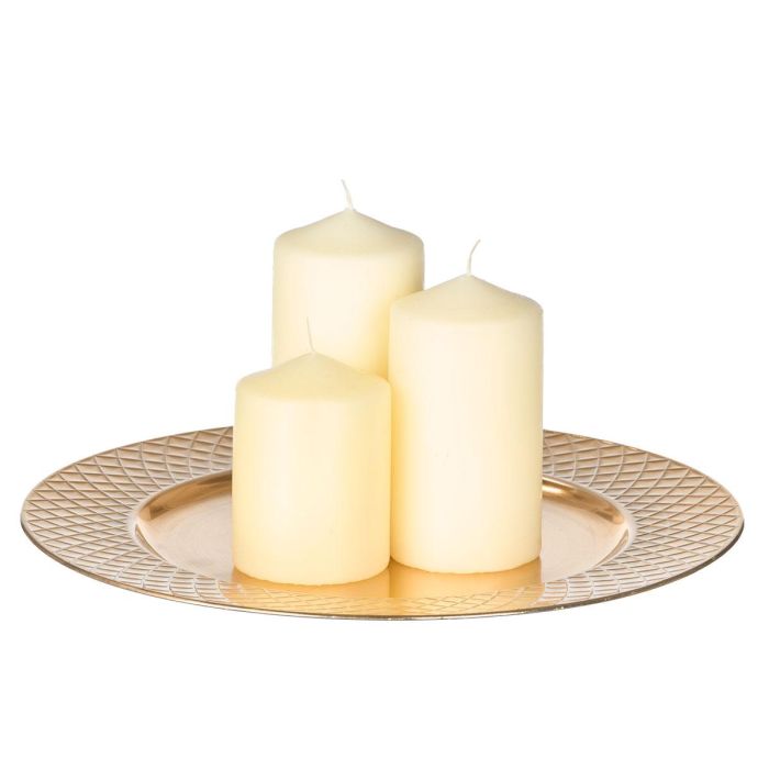 Portavelas Rombos Dorado 33Cm Giftdecor (24 Unidades) 2 Portavelas Rombos Dorado 33Cm Giftdecor (24 Unidades) 2