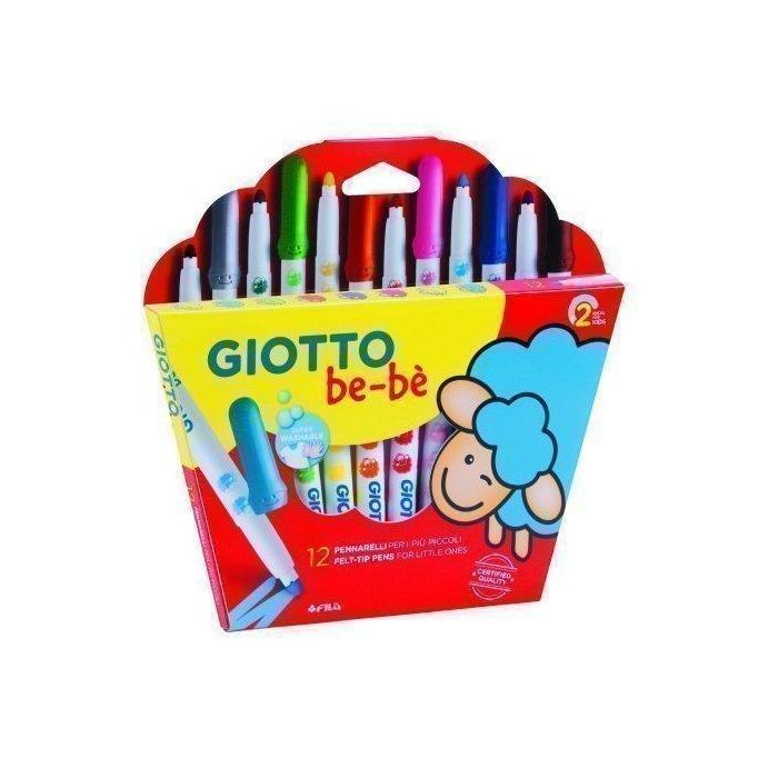 Giotto Rotuladores Be-Bé Súper Colores Surtidos Estuche 12 Ud Giotto Rotuladores Be-Bé Súper Colores Surtidos Estuche 12 Ud